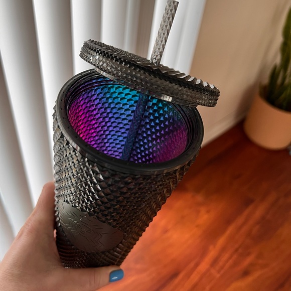 NEW Starbucks Venti Cold Cup - Fall 2020 Studded Iridescent Tumbler - Picture 2 of 3
